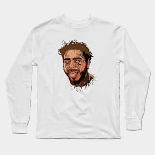 Post Malone Face Long Sleeve T-Shirt